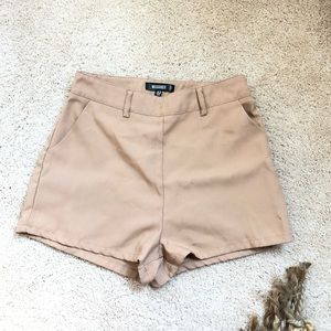 Missguided Nude shorts, worn once!